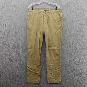Marine Layer Chino Pants 32x32 Khaki‎ Mens 100 Percent Cotton Casual